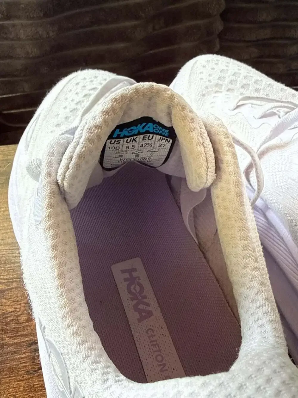 Hoka One One Clifton 8 Running Shoes White